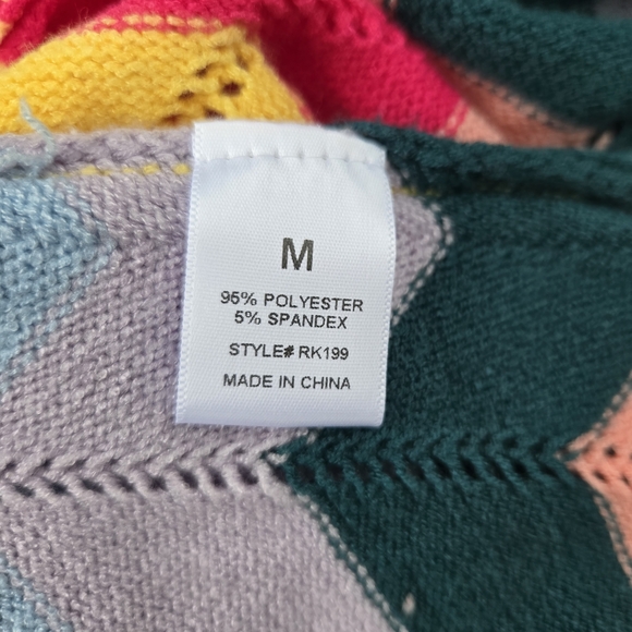 Fashion Nova Colorful Chevron Mini Dress - Picture 9 of 10